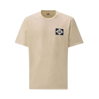 C.P. Company Hombre, Camisetas, Blanco, Talla: M