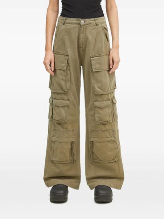 Alpha Industries cargo-pocket trousers - women - Cotton - L - Green