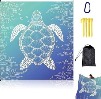 OEM Toalla De Playa De Microfibra - 210 X 140 Cm - Impermeable - Ideal Para Picnics Al Aire Libre - Estilo A