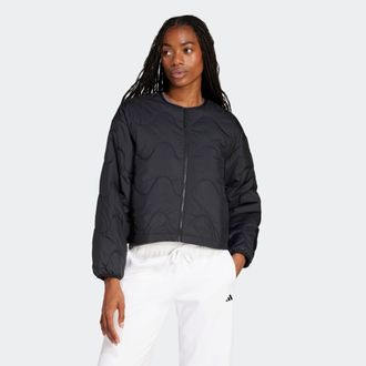 adidas Steppjacke ADIDAS SPORTSWEAR W NUGANIC INS J, Damen, Gr. M, schwarz, Obermaterial: 100% Polyester, Jacken Steppjacke