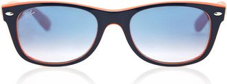 Ray-Ban RB2132 New Wayfarer Color Mix 789/3F Mens Sunglasses Blue Size 52