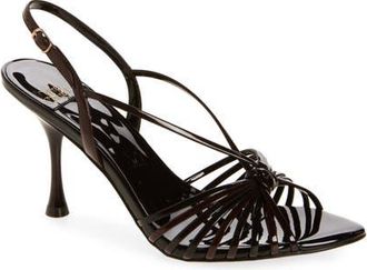 Jeffrey Campbell Galaxia Slingback Sandal in Brown Combo at Nordstrom, Size 6.5