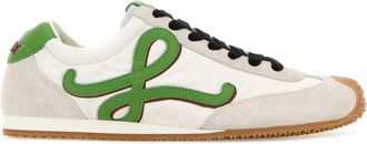 Loewe Two Tone Canvas And Suede Ballet Runner 2.0 Sneakers