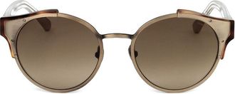 Linda Farrow KRIS VAN ASSCHE KVA51 C3 Mens Sunglasses Brown Size 51