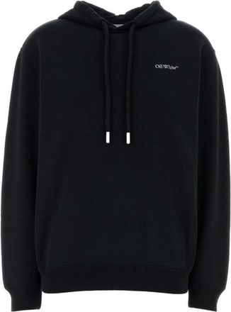 Off-white Black logo Hood Sweatshirt