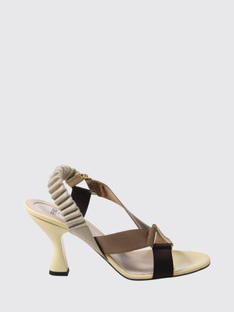 Fendi Slingback Colibr&igrave; in tessuto tecnico con stampa astratta e tacco alto