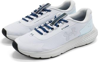 Under Armour Womens Charged Rogue 3 Storm Running Shoe In Halo Gray