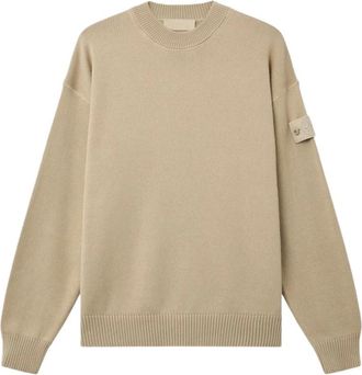 Stone Island Ronde Hals Trui - Heren - Ronde hals truien - Beige - M - Truien & Vesten