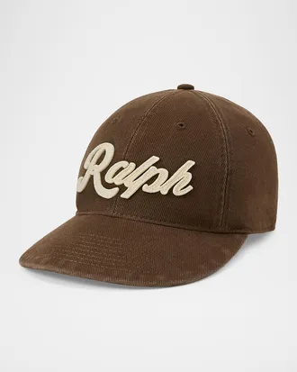 Polo Ralph Lauren Men & apos;s Cotton Twill Logo Applique Baseball Cap