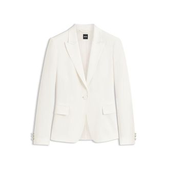 BOSS Slim-fit blazer with single-button closure