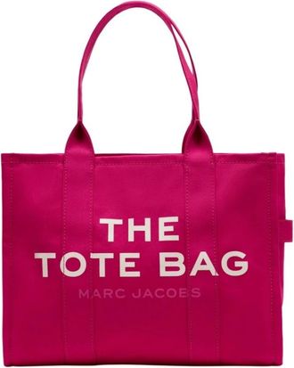 Marc Jacobs Tote Bags, female, Pink, Size: ONE SIZE Canvas Large Tote Bag