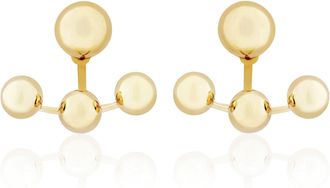 Jewelco London 9ct Gold Multi Ball Stud Earrings - SENR02567