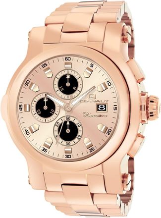 Oceanaut Mens Baccara XL Rose Gold Round 50mm