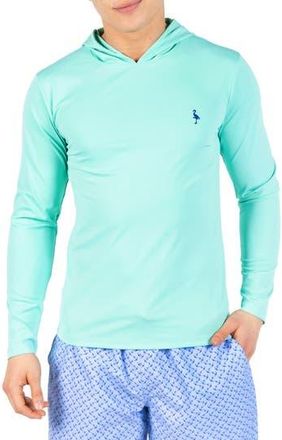 Tailorbyrd SPF 30+ Long Sleeve Hooded Rashguard in Spearmint at Nordstrom Rack, Size X-Large