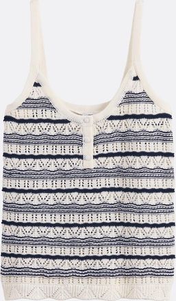 La Redoute Collections Tanktop van fijn opengewerkt tricot