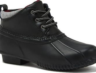 Lands End Waterproof Ankle Duck Boots in Black at Nordstrom, Size 11