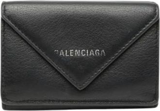 Balenciaga Pre-owned Wallet (tri-fold) - Dames - Vintage Accessoires - Zwart - ONE Size - Leer - Vintage