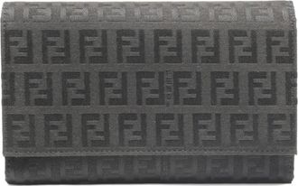 Fendi 2000s Zucchino canvas portemonnee - Grijs
