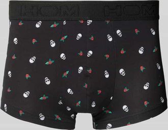 HOM Trunks mit elastischem Label-Bund Modell Nevada in BLACK, Gr&ouml;&szlig;e S