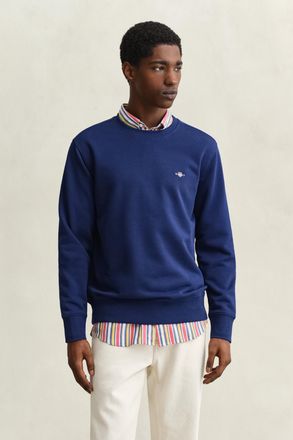 GANT Men Shield Crew Neck Sweatshirt (XXXL) RICH NAVY