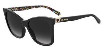 Love Moschino MOL034/S 807/9O Womens Sunglasses Black Size 55