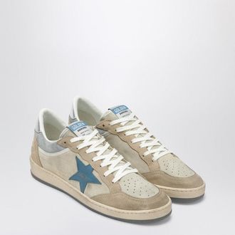 Golden Goose Ball Star Sneakers in Beige/Grau/Silber