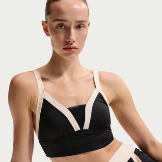 Nike Womens Swim Midkini in Black | NESSG293-001