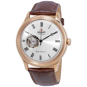Orient Open Heart Automatic White Dial Mens Watch FAG00001S0