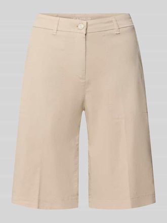 Cambio Cambio Regular Fit Bermudas aus Baumwoll-Mix Modell STELLA in Beige, Gr&ouml;&szlig;e 32