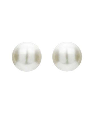 Genevive Silver 9Mm Pearl Studs