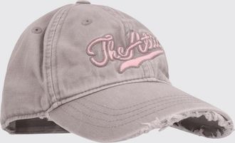 The Attico Cappello The Attico in cotone effetto used con logo ricamato