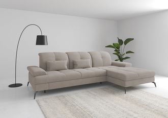 Sit&more Ecksofa »Amica, L-Form, inkl. Sitztiefenverstellung & Armteilverstellung« wahlweise mit Bettfunktion, Bettkasten und Kopfteilverstellung