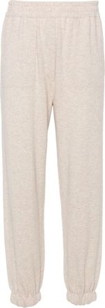 Brunello Cucinelli cashmere track pants - women - Cashmere - 42 - Neutrals