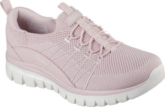 Skechers Slip-On Sneaker SKECHERS GRACEFUL-PICTURE PERFECT, Damen, Gr. 36, rosa, Lederimitat, Textil, Schuhe Slip-On Sneaker, Freizeitschuh, Slipper in veganer