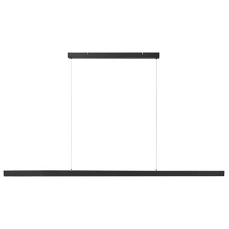 Beliani L&aacute;mpara Led Colgante Lineal De Metal 160 Cm Estilo Industrial Moderno Negro Baddana