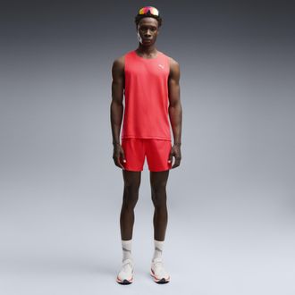 Puma Shorts da running Dreamrun dryCELL 5 da uomo, Abbigliamento, Rosso, XXL