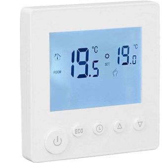 OEM Termostato Lcd T&aacute;ctil Para Calentador De Agua 3a 95-240v Con Controlador De Temperatura Semanal -crezuo