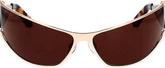 Off-white Occhiali da sole Luna di colore bianco sporco