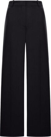 Toteme Neutrals Wide-Leg Wool-Blend Formal Pants