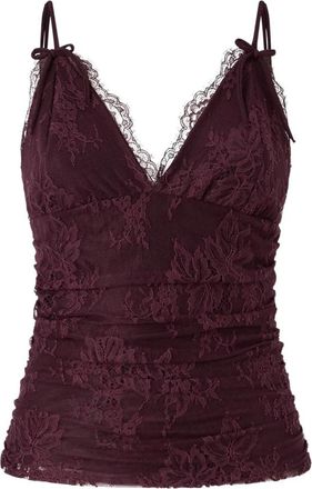 Pinko Fragola Top - Dames - Tops zonder mouwen - Rood - S - Nylon - Tops
