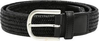 Canali Accessoires - Heren - Riemen - Zwart - 100 CM - Leer - Accessoires