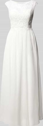 Laona Brautkleid mit Spitzenbesatz in Offwhite, Größe 32
