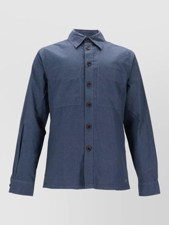 Paul Smith mens overshirt button cuffs chest pockets