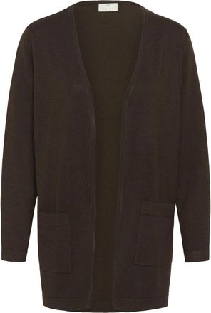 Kaffe KAlizza Long Cardigan - - Knitwear - Donna - Marrone - XL