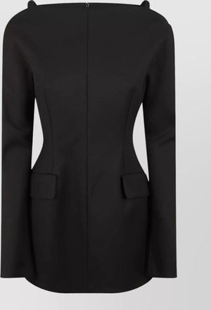 Max Mara angus cut out shoulder jacket