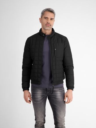 Lerros Steppjacke LERROS LERROS Herren Steppblouson, funktional, Herren, Gr. S, schwarz, 100% Polyester, Jacken Steppjacke, Wasser- und windabweisend, atmung