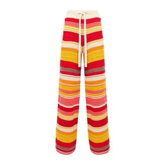 Laneus Broeken, Dames, Veelkleurig, M, Katoen, Wijde Broek