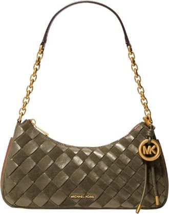 Michael Kors Nolita Pochette - Dames - Schoudertassen - Groen - ONE Size - Leer - Tassen