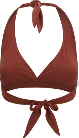 Brunello Cucinelli Womens Triangle Bikini Top Red Pear Polyamide; Elastane Swimwear Sea Clothing