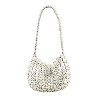 Paco Rabanne Shoulder Bags, female, Gray, Size: ONE SIZE Iconic Moon Collection 1969